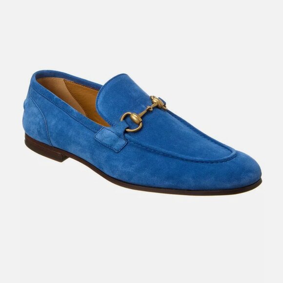 Gucci Jordaan Suede Loafer Men\'s Blue 10.5 main image 4